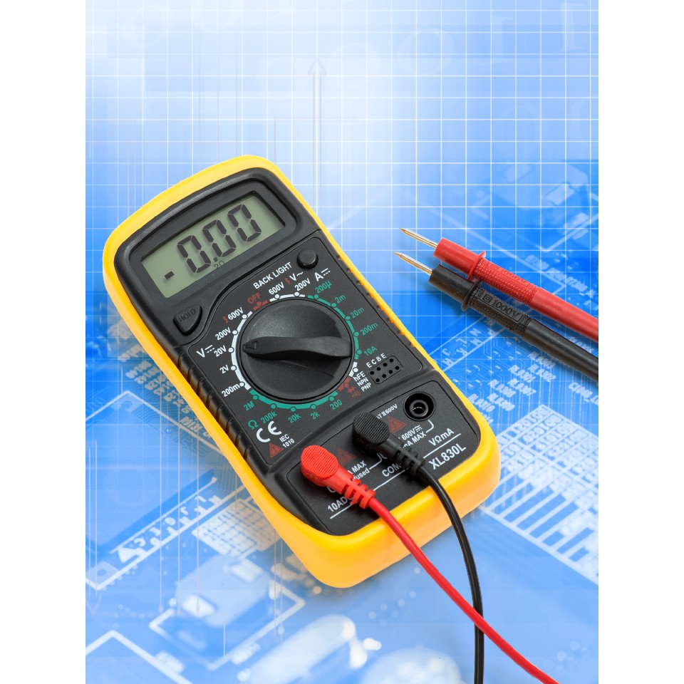 !!สินค้าขายดี!! เครื่องมือวัดกระแสไฟฟ้า พร้อมจอ LCD Digital Multimeter