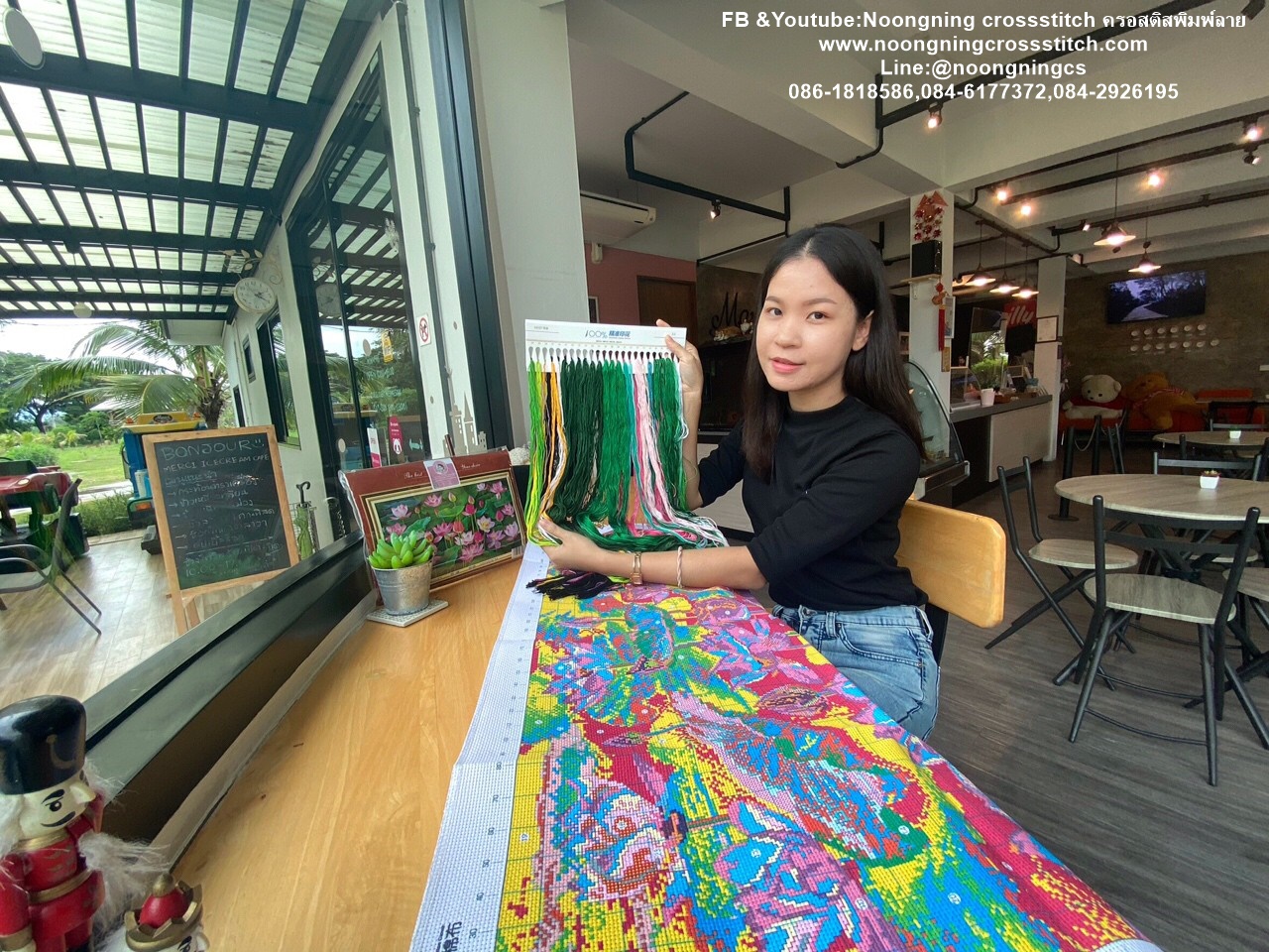 บ้าน4ฤดู ชุดปักครอสติช พิมพ์ลาย ครอสติสจีน งานฝีมือ DIY