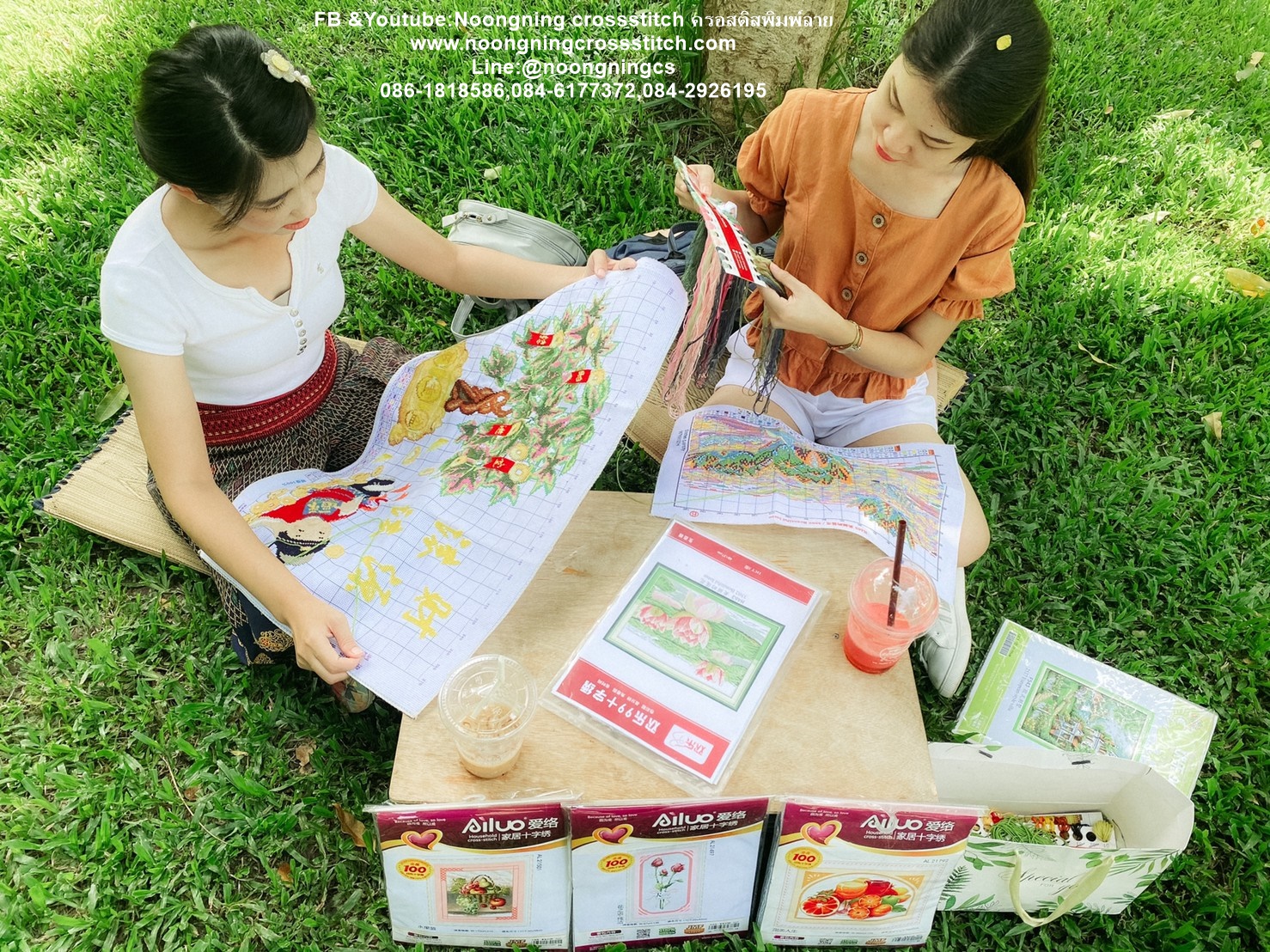 บ้าน4ฤดู ชุดปักครอสติช พิมพ์ลาย ครอสติสจีน งานฝีมือ DIY