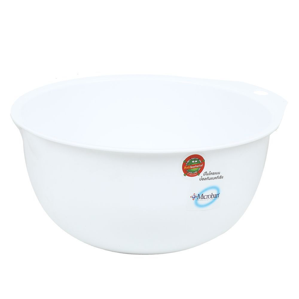 กะละมังล้างผักกลม MICRON 28 ซม. สีขาว WASHING BOWL MICRON B-26 28CM WHITE
