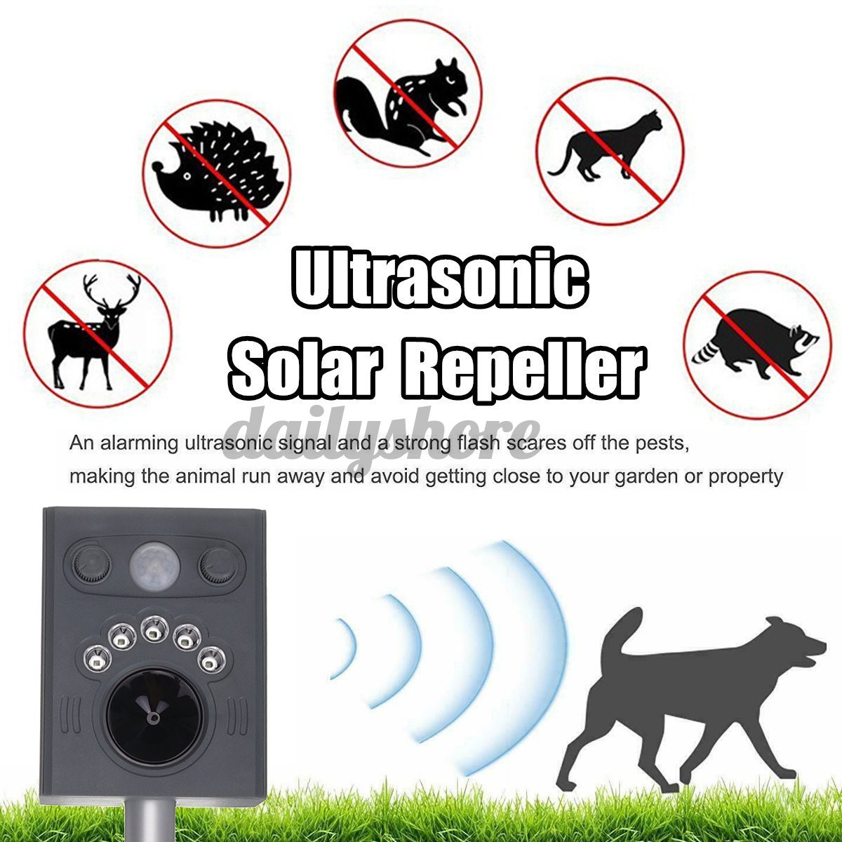 อุปกรณ์ไล่นกพลังงานแสงอาทิตย์