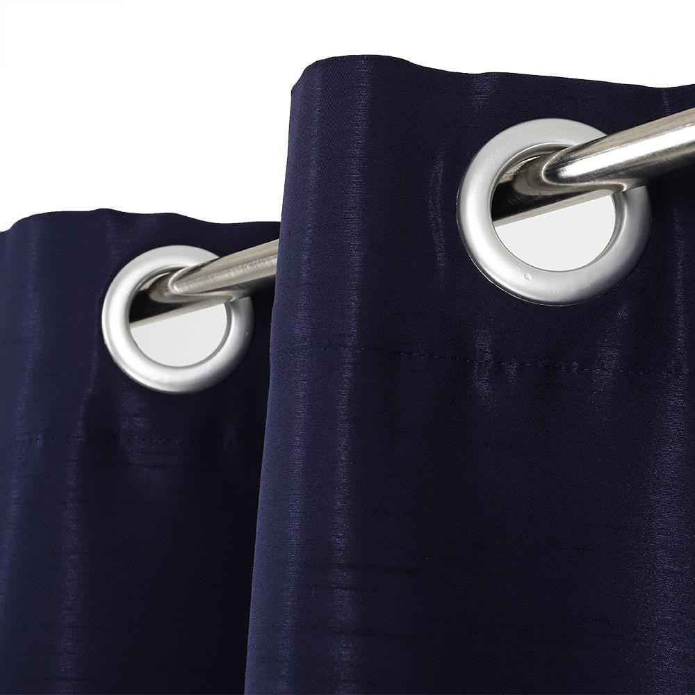 ผ้าม่าน EYELET CHILD FREEDOM STYLE SILKY UV 140X220 ซม. สีน้ำเงิน ผ้าม่านประตู CURTAIN ผ้าม่านและมู่ลี่