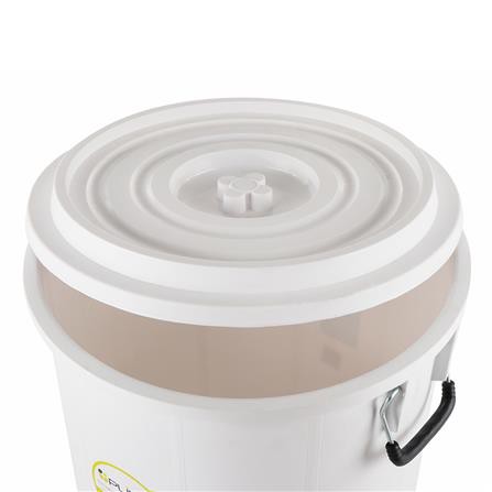 ถังน้ำพร้อมฝา 17.4 แกลลอน (66 ลิตร) PLIM สีขาว ผลิตจากพลาสติกคุณภาพดี