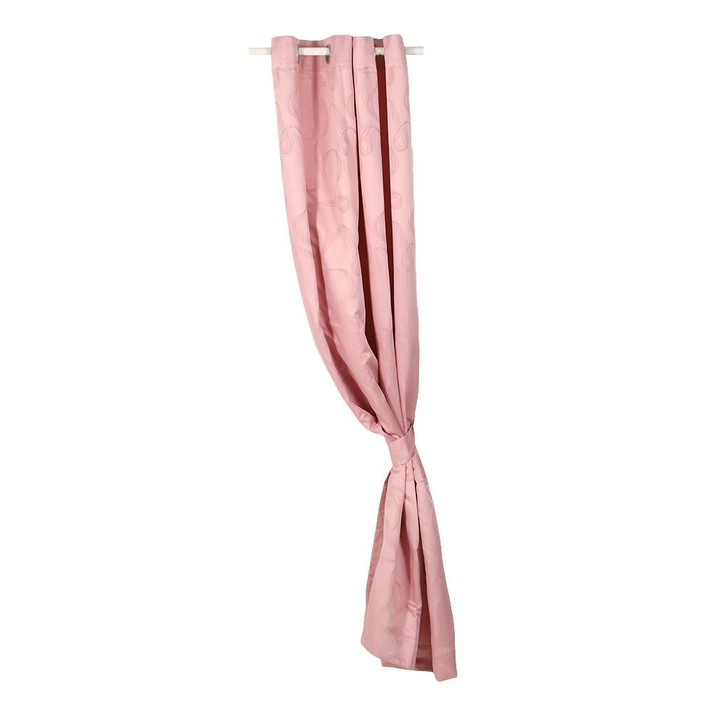ผ้าม่าน EYELET CHILD FREEDOM STYLE RIBBON UV 145X220 ซม. สีชมพู ผ้าม่านประตู CURTAIN ผ้าม่านและมู่ลี่