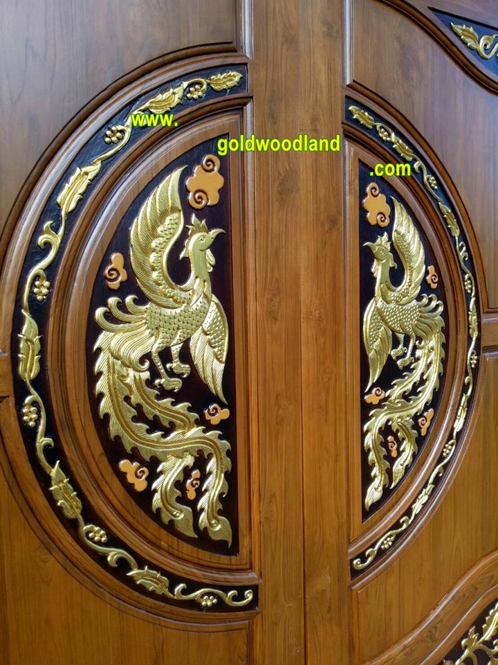 ประตูไม้สัก บานคู่ GBB - 10 (คลิกรายละเอียดที่รูป)