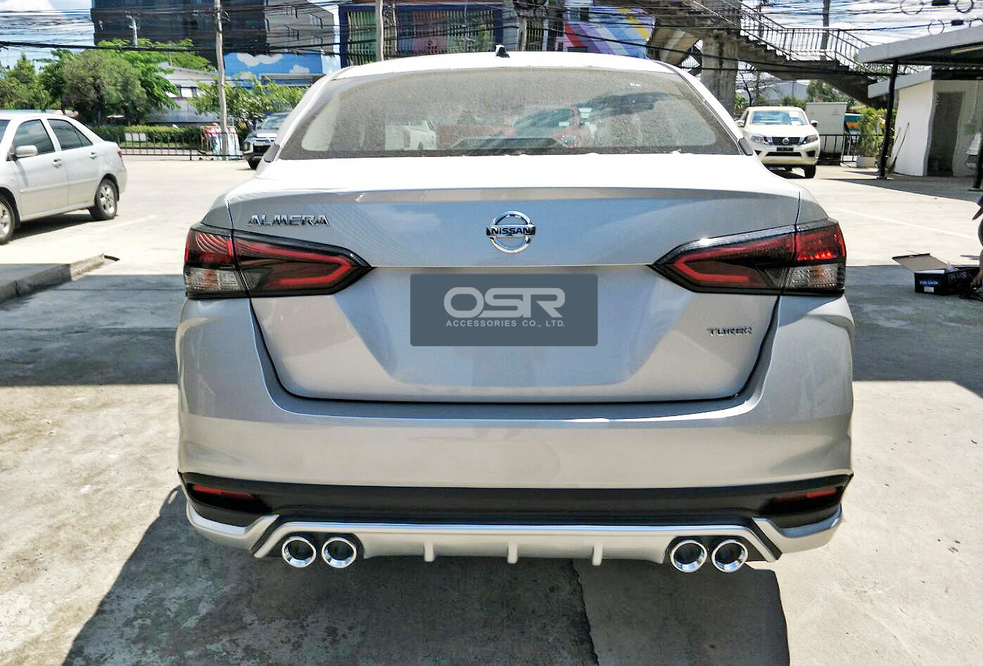 ชุดแต่งรถ สเกิร์ต-สปอยเลอร์ All New Almera 2020 Turbo ทรง SR-Limited By OSR