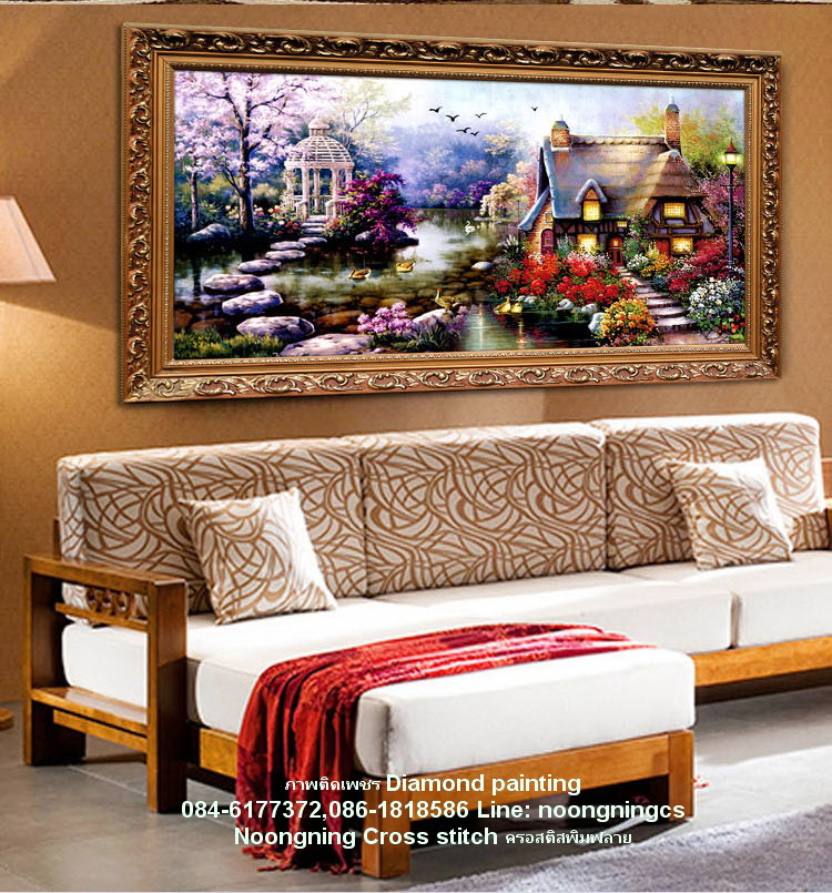 Love ครอสติสคริสตัล Diamond painting โมเสก ภาพติดเพชร งานฝีมือ DIY