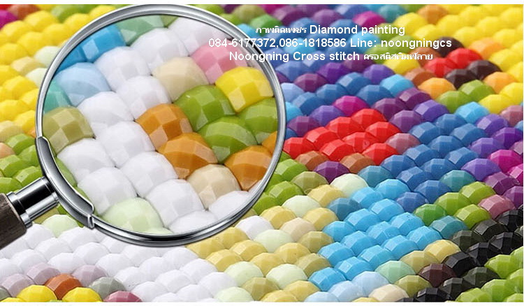 พระพิฆเนศ ครอสติสคริสตัล Diamond painting โมเสก ภาพติดเพชร งานฝีมือทำที่บ้าน DIY