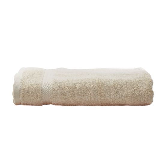 FROLINA ผ้าขนหนูเช็ดตัว รุ่น Bisliver ขนาด 27 x 54 นิ้ว สีครีม Cotton 100% อย่างดีที่คัดสรรมาเป็นพิเศษ