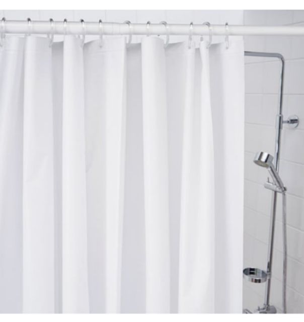 IKEA ⚡ ผ้าม่านห้องน้ำ ห่วงม่าน ราวม่านไม่ต้องเจาะ ikea