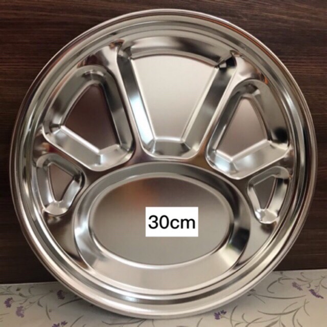🔥🔥👍ถาดหลุม สแตนเลสอย่างหนา 30cm (ราคาส่ง 42บาท) (320g/ใบ)
