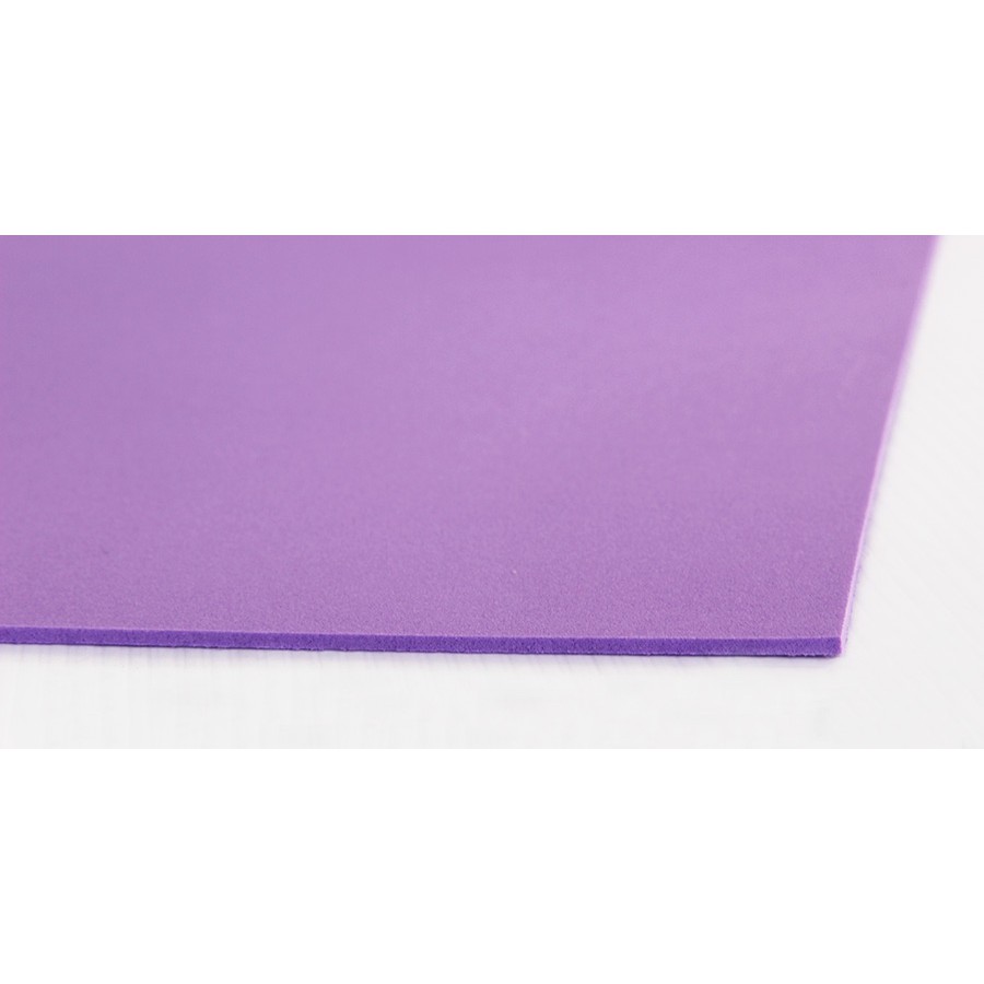 สีม่วง แผ่นโฟมยาง ขนาด 55x55 ซม. หนา 2 มม. จำนวน 5 แผ่น