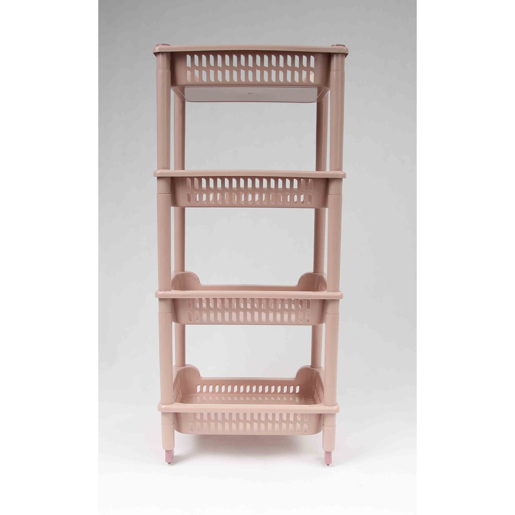 SIMMA ห้องครัวสำนักงานห้องน้ำชั้นเก็บของอเนกประสงค์ 4 ชั้นพร้อมล้อ 830-4