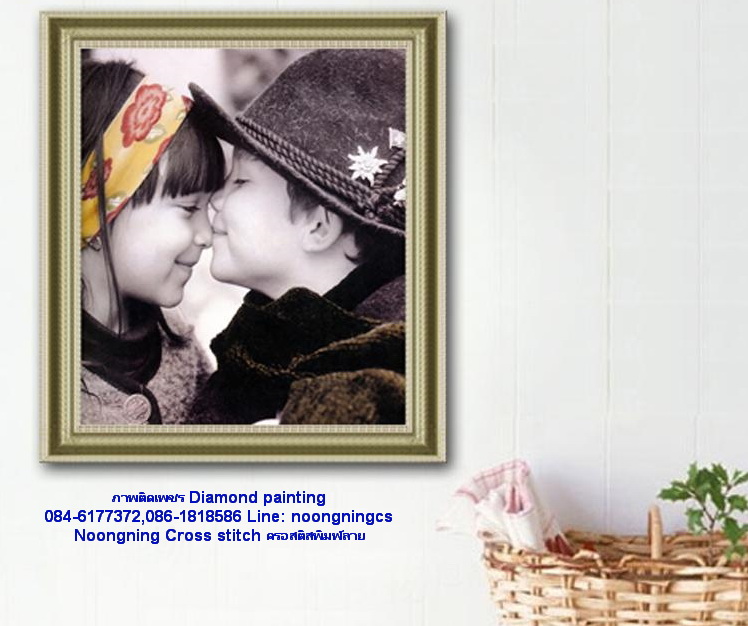 Love ครอสติสคริสตัล Diamond painting โมเสก ภาพติดเพชร งานฝีมือ DIY