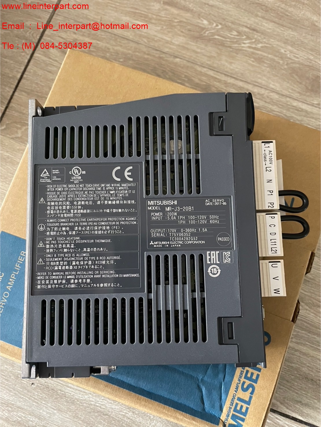 ขาย MR-J3-20B1