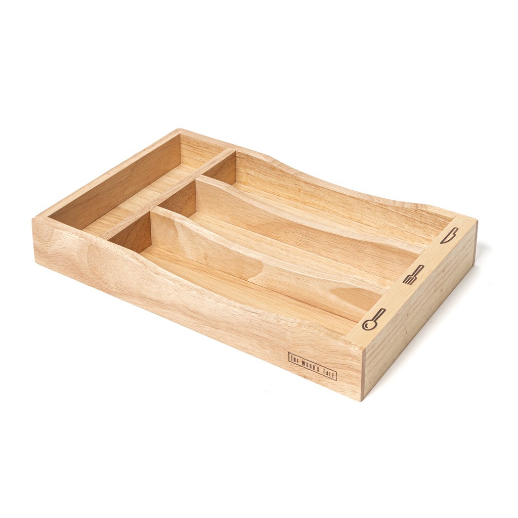 The Wood's Tale ถาดช้อนส้อม ที่ใส่ช้อนส้อม CUTLERY TRAY จากไม้ธรรมชาติ