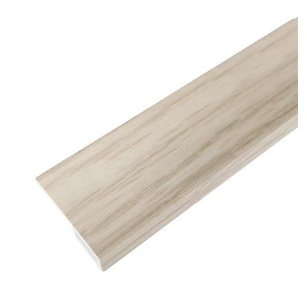 ตัวจบเก็บขอบ PVC CROBERN 24x2400x5 มม. สีWHITE-GRAY สวยงาม ทนทาน