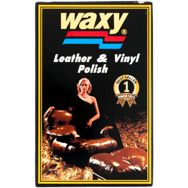 น้ำยาเช็ดเคลือบเงาผลิตภัณฑ์หนัง WAXY 125 มล. CLEAN&POLISH LEATHER 125ml WAXY