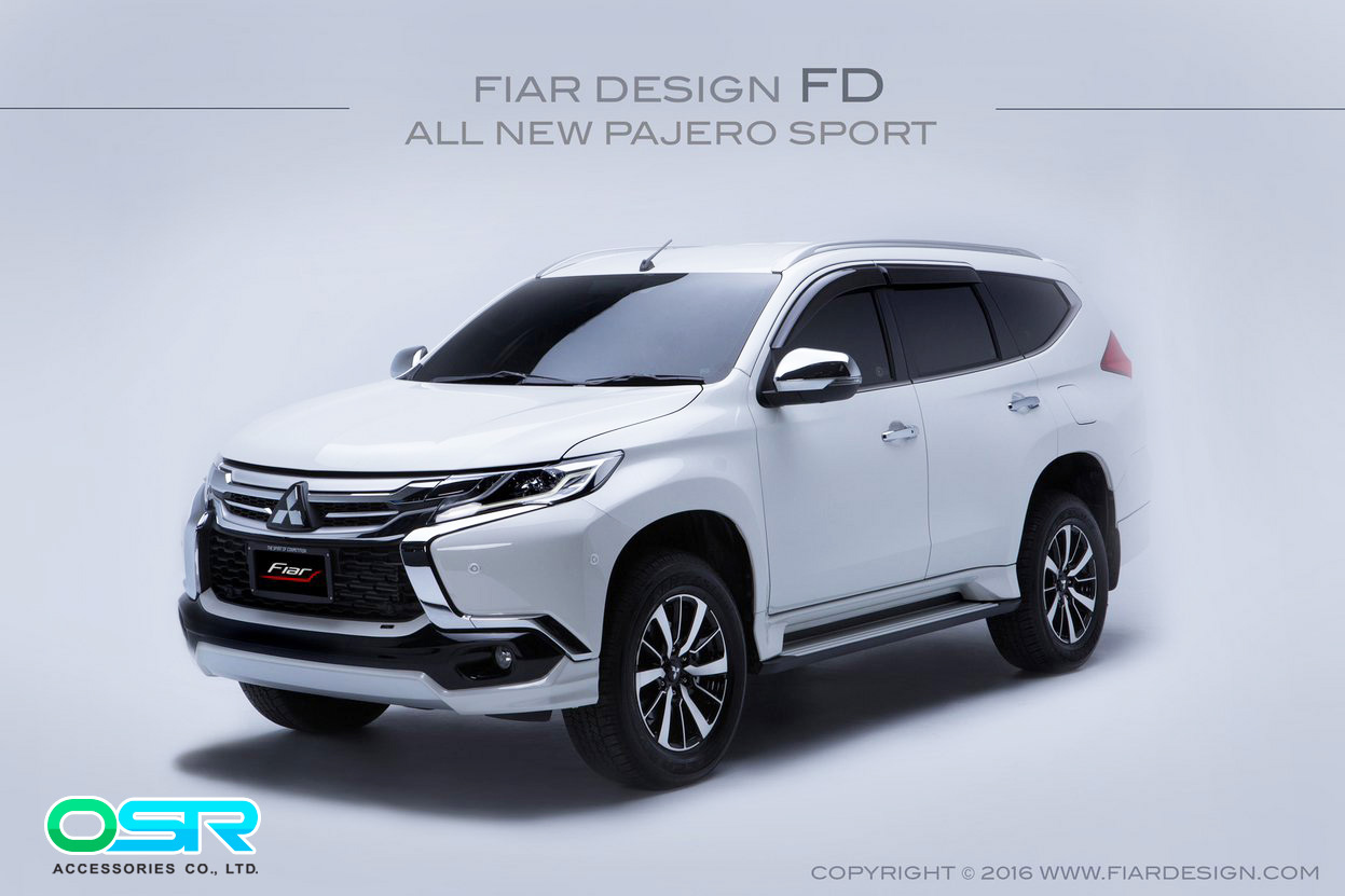 ชุดแต่งรถ สเกิร์ต-สปอยเลอร์ Pajero Sport 2016 ทรง FD (FiarDesign) by OSR