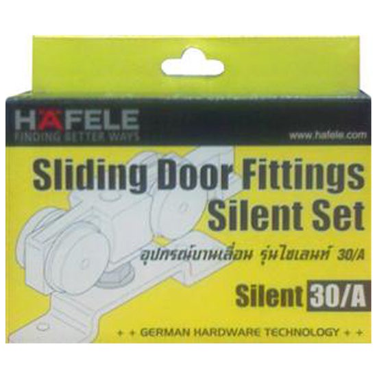 อะไหล่ เฟอร์นิเจอร์ ลูกล้อบานเลื่อน 1ชุด 940.36.001 HAFELE HAFELE 940.36.001 30KG 1 SET SLIDING WHEEL