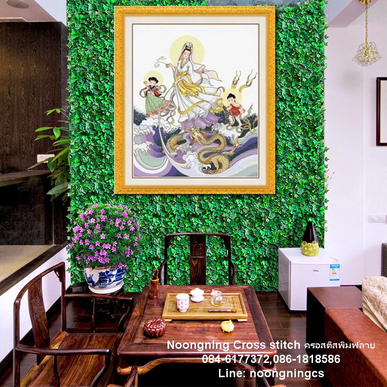 วิว ชุดปักครอสติช พิมพ์ลาย ครอสติสจีน งานฝีมือ DIY