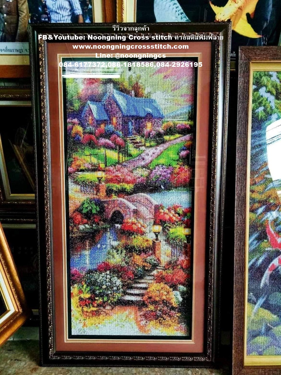 เจ้าแม่กวนอิม ครอสติสคริสตัล Diamond painting โมเสก ภาพติดเพชร งานฝีมือทำที่บ้าน DIY