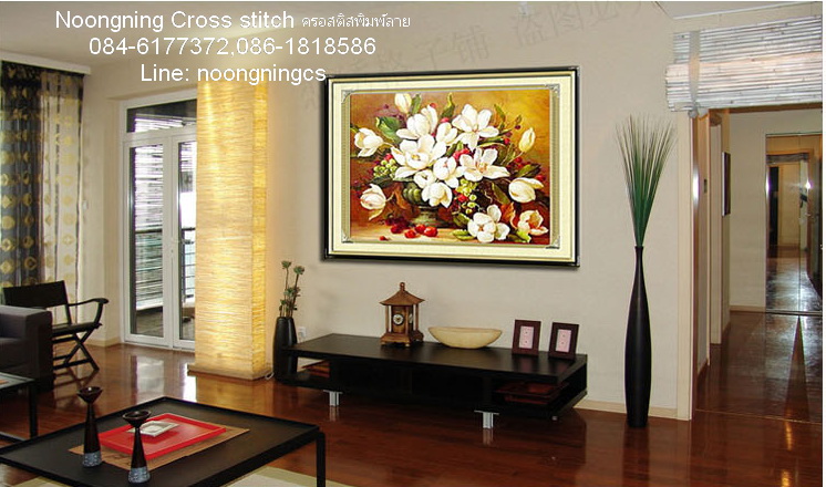 คู่รัก ชุดปักครอสติส พิมพ์ลาย ครอสติสจีน งานฝีมือทำที่บ้าน DIY