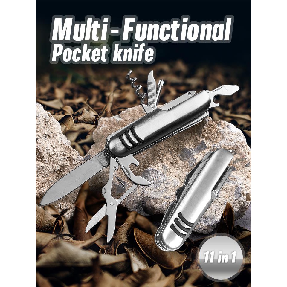 !!สินค้าขายดี!! 11-in-1 มีดพับอเนกประสงค์ 11-in-1 Multi-Functional Pocket knife