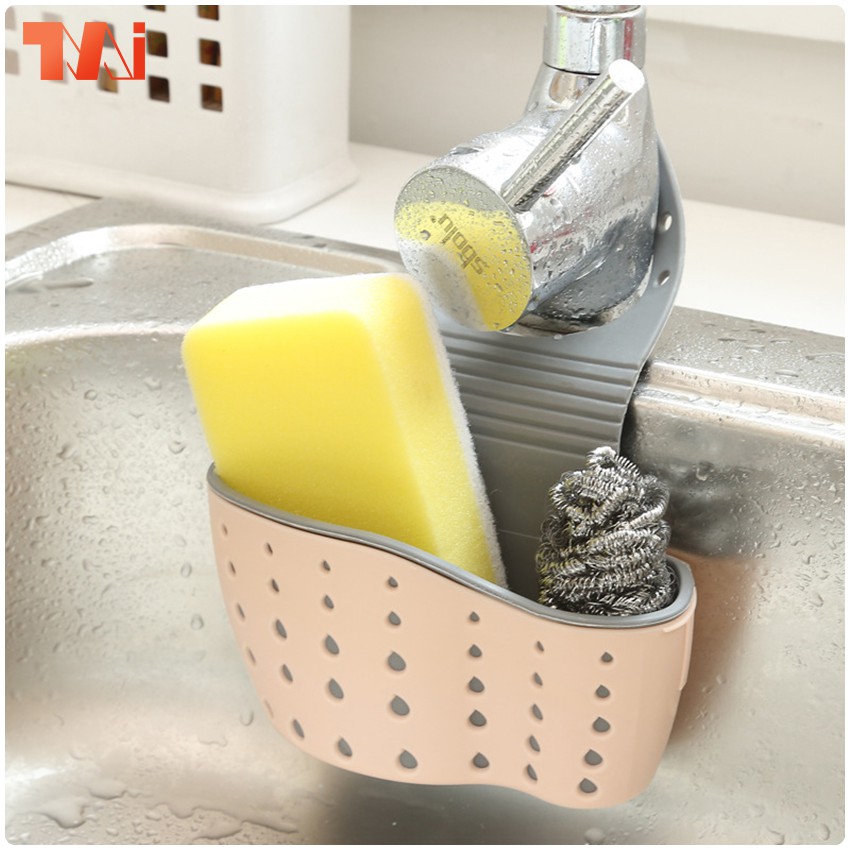 TMi ที่วางฟองน้ำ ที่วางสบู่ ที่ใส่ฟองน้ำล้างจาน ตะแกรงวางฟองน้ำ ตะแกรงสแตนเลส อย่างดี ติดตั้งง่าย ห้องน้ำ 2 ช่อง