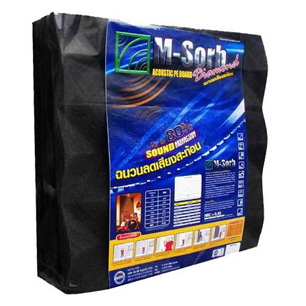 ฉนวนลดเสียงสะท้อน MPE M-SORB 60X60 ซม. สีดำ ฉนวนกันความร้อน