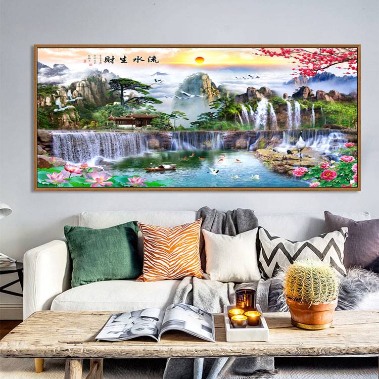 พระพิฆเนศ เทพแห่งความสำเร็จ โชคดี ร่ำรวย อำนาจยิ่งใหญ่ ชุดปักครอสติส พิมพ์ลาย ครอสติสจีน งานฝีมือทำที่บ้าน DIY