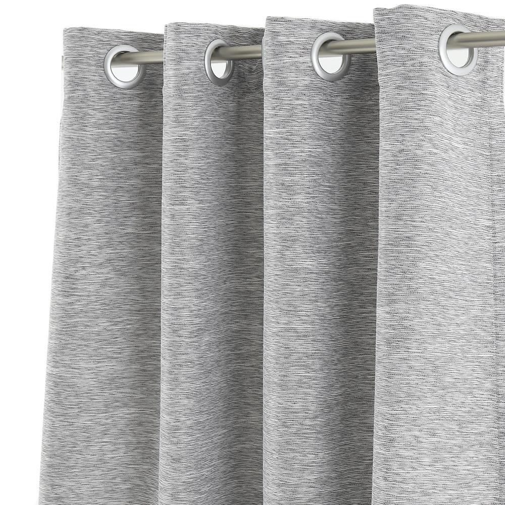 ผ้าม่าน EYELET CHILD FREEDOM STYLE MOSSEL UV 135x220 ซม. สีเทา ผ้าม่านประตู CURTAIN ผ้าม่านและมู่ลี่