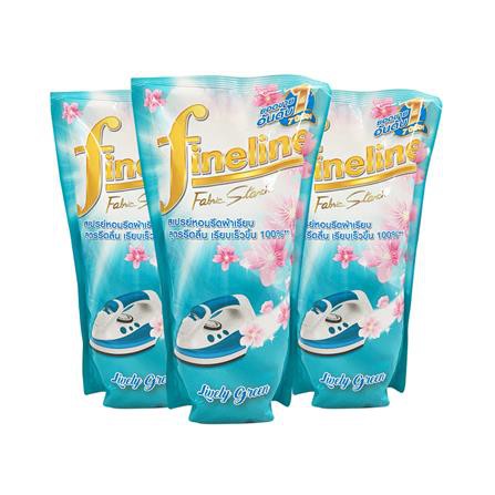 รีฟิลน้ำยารีดผ้าชนิดเติม ไฟน์ไลน์ 800 มล. สีเขียว แพ็ค 3 ชิ้น กลิ่นหอม สดชื่น กระปรี้กระเปร่า
