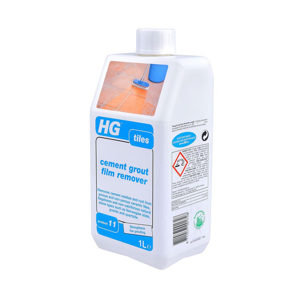 น้ำยาขจัดคราบยาแนวพื้นกระเบื้อง HG 1 มล. SUPER REMOVER NATURAL STONE 1L HG