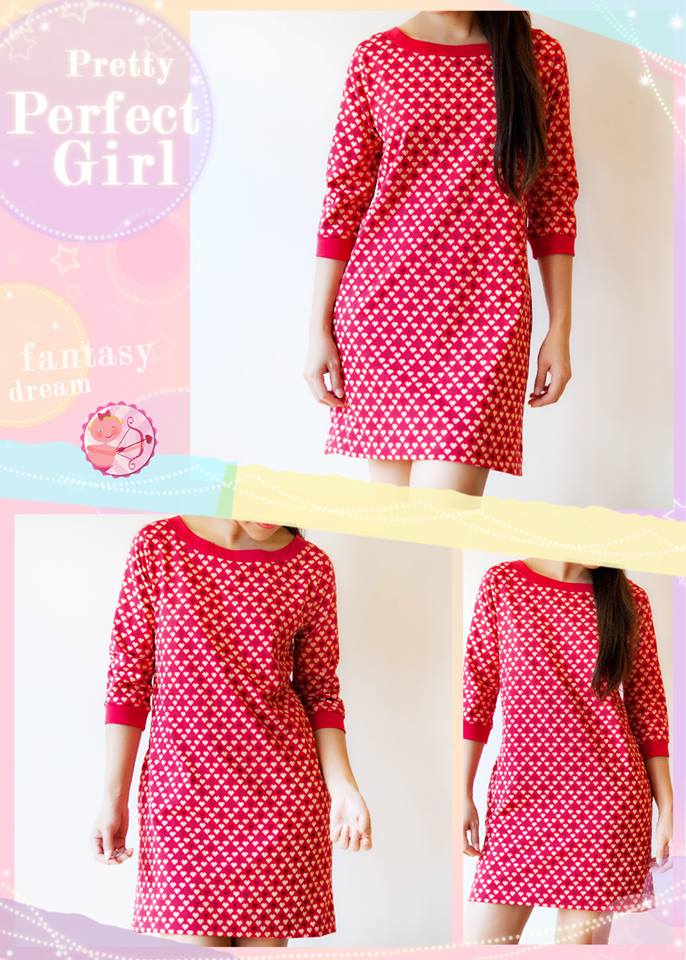 SaLe++ Aries50** A01030203**Valentines**ชุดเดรสพิมพ์ลายไหมพรมรูปหัวใจ คอกว้าง แขนสามส่วน ต่อรอบคอและปลายแขน ทรงเอ ผ้านุ่มใส่สบาย มีกระเป๋า 2 ข้างค่ะ -ผ้า Cotton100% -คอกว้าง -แขนสามส่วน –มีกระเป๋าข้าง สี RED – แดง Size : Free Size / Plus Size F อก35"