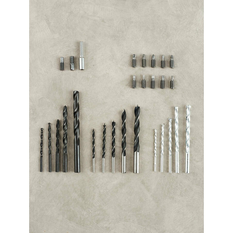 !!สินค้าขายดี!! CRAFIX สว่านไร้สาย ปรับสปีดได้ Maintenance Tools and Electric Drill Set