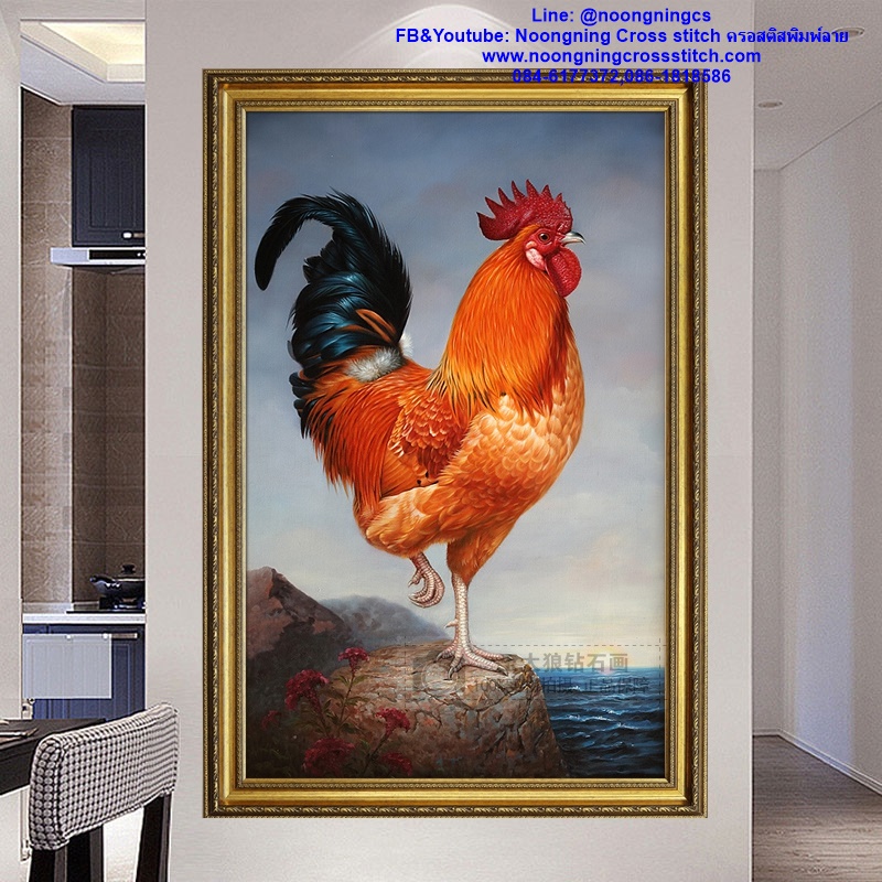 เรือสำเภาทอง ครอสติสคริสตัล Diamond painting โมเสก ภาพติดเพชร งานฝีมือ DIY