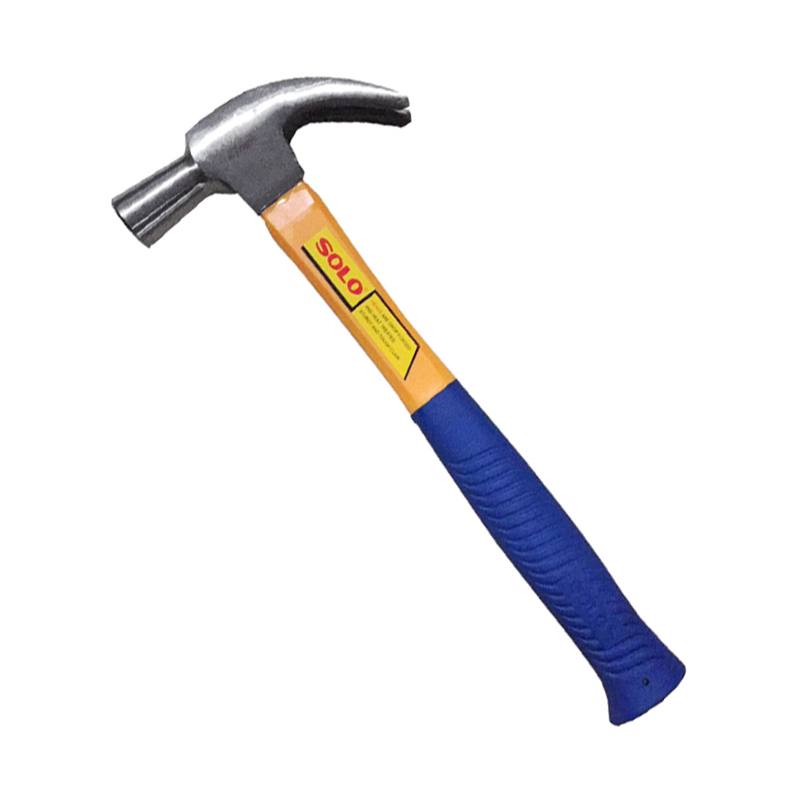 ค้อนหงอนด้ามไฟเบอร์ SOLO รุ่น 614-27 ขนาด 27 มม. สีเหลือง - ดำ จับถนัดมือไม่ลื่นทำงานสะดวก น้ำหนักพอดีมือ