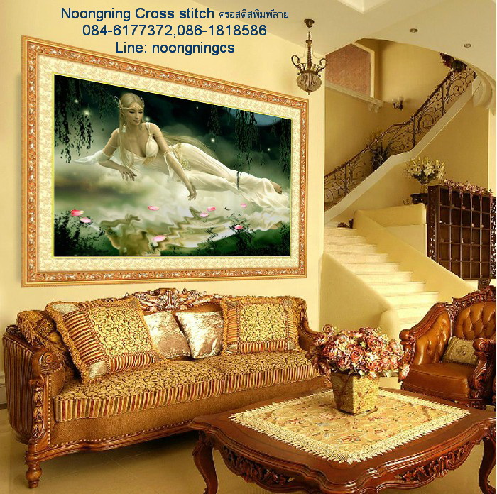 เหยี่ยว ชุดปักครอสติช พิมพ์ลาย ครอสติสจีน งานฝีมือ DIY