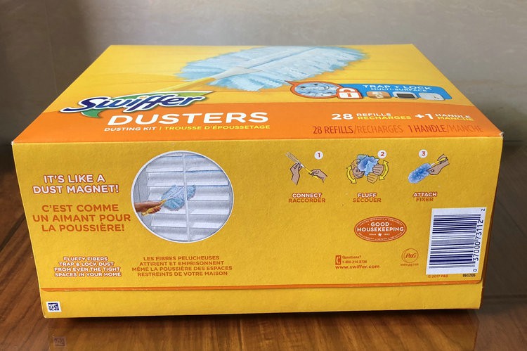 ◌≝พบรถบ้าน Swiffer Duster ของสหรัฐอเมริกาพร้อมที่ปัดฝุ่นแบบป้องกันไฟฟ้าสถิตย์ 180 องศาปัดฝุ่น 28 แผ่น
