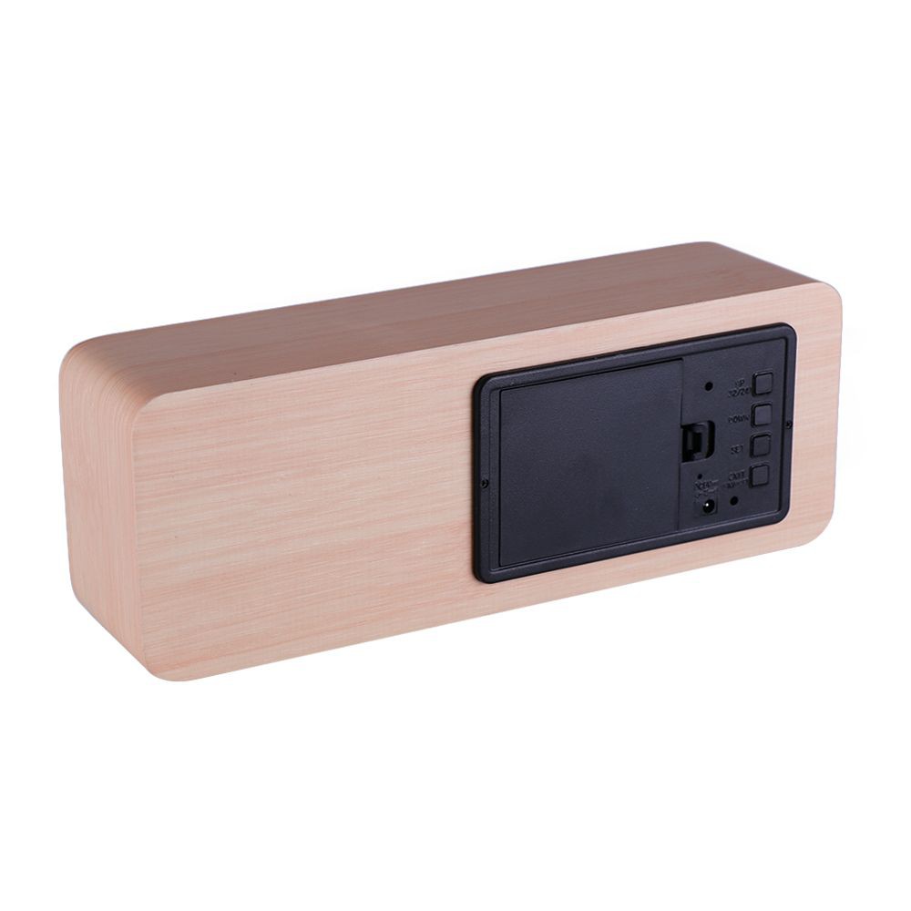 นาฬิกาตั้งโต๊ะ LED HOME LIVING STYLE 21X7 ซม. สีน้ำตาล นาฬิกา