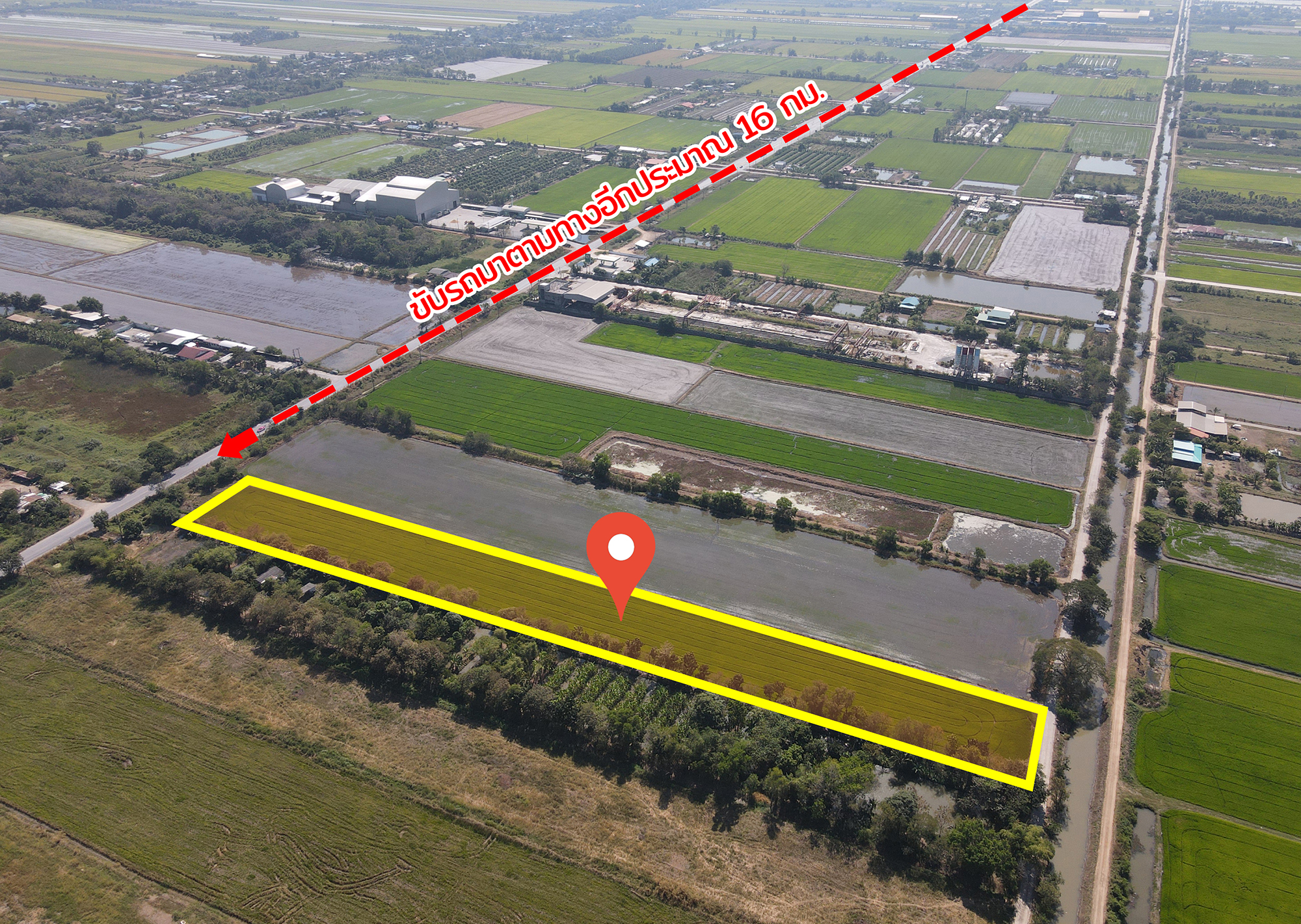 76967-ขายที่ดิน ติดถนน ธัญบุรี-วังน้อย คลองหลวง ปทุมธานี