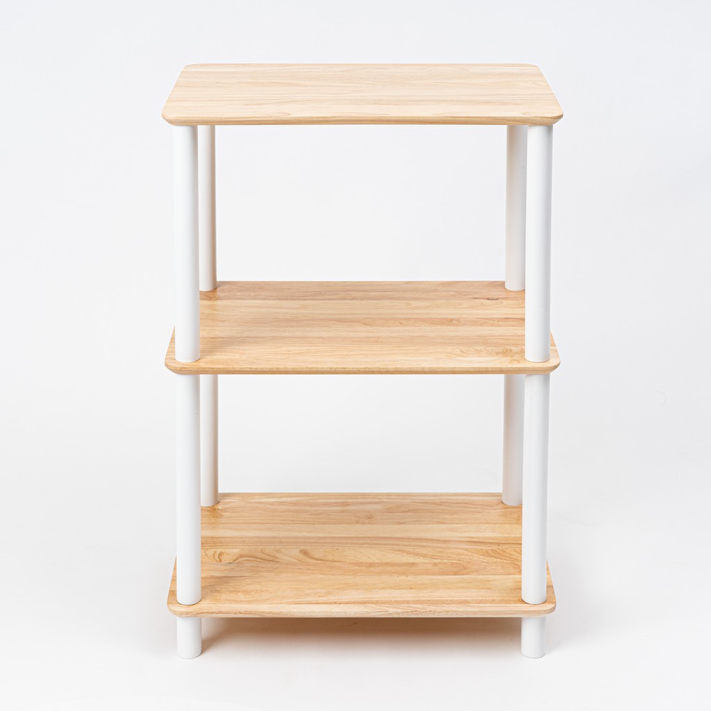 The Wood's Tale ชั้นวางของ ชั้นไม้ 3-LAYER SHELF ชั้นหนังสือ มีให้เลือก 2 ไซส์ และมี 2 สี