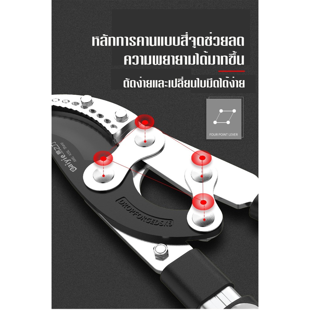 กรรไกรตัดแต่งกิ่งต้นไม้ กรรไกรตัดแต่งสวนผลไม้ เครื่องมือสวน กรรไกรตัดกิ่งขนาดใหญ่