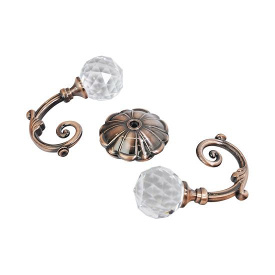 KASSA HOME ตะขอเกี่ยวรวบม่าน รุ่น JCB20D ขนาด 10 ซม. สีทองแดง ดีไซน์เรียบหรู