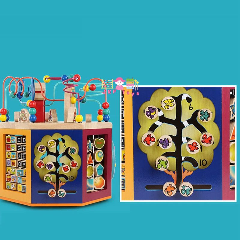 Todds & Kids Toys by JKP Toys กล่องกิจกรรมไม้ 9 ด้าน ของเล่นไม้เสริมพัฒนาการ ของเล่นเด็ก