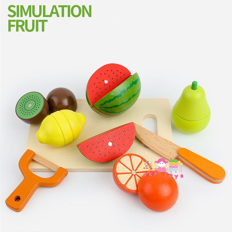 หั่นผัก ผลไม้ ชุดใหญ่พร้อมกล่องไม้เก็บอุปกรณ์