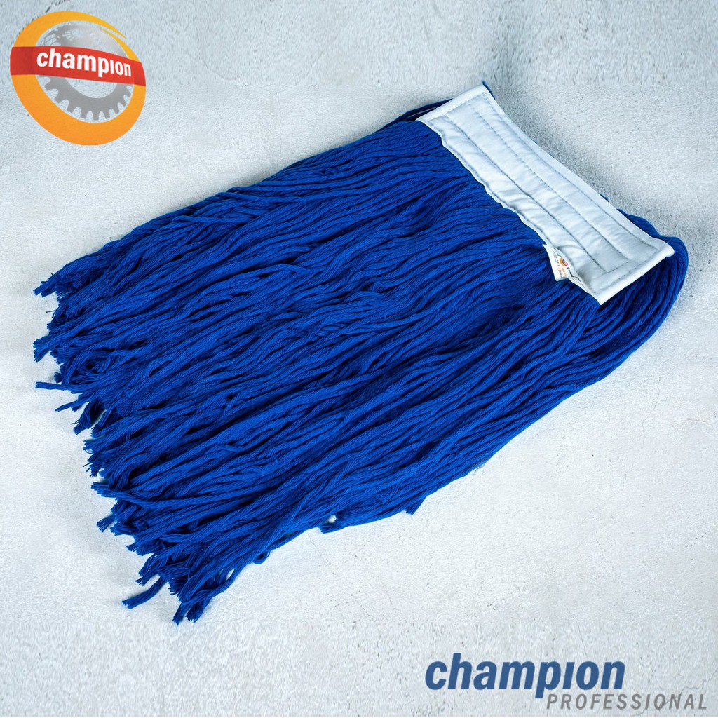 อะไหล่ผ้าม็อปถูพื้น Cotton 100% CHAMPION PROFESSIONAL ไม้ถูพื้น ม๊อบ ไม้ถูบ้าน ม็อบถูพื้น ไม้ม็อบถูพื้น ที่ถูพื้น