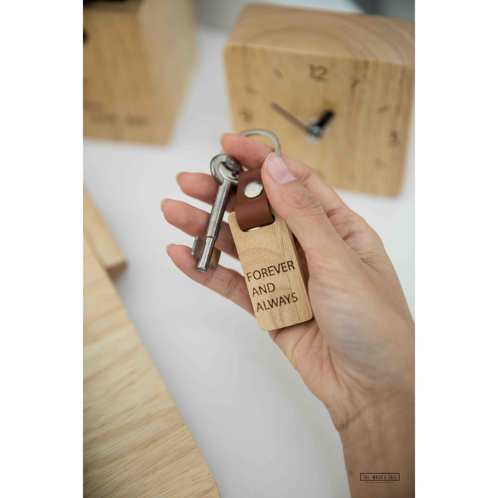 The Wood's Tale พวงกุญแจไม้ สลักลาย KEYCHAIN มีให้เลือกหลายลาย