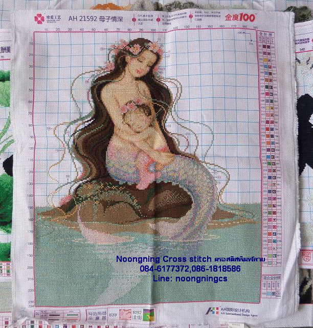 ม้า ชุดปักครอสติส พิมพ์ลาย ครอสติสจีน งานฝีมือทำที่บ้าน DIY